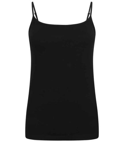 SF Ladies Feel Good Stretch Spaghetti Vest - BLK - M